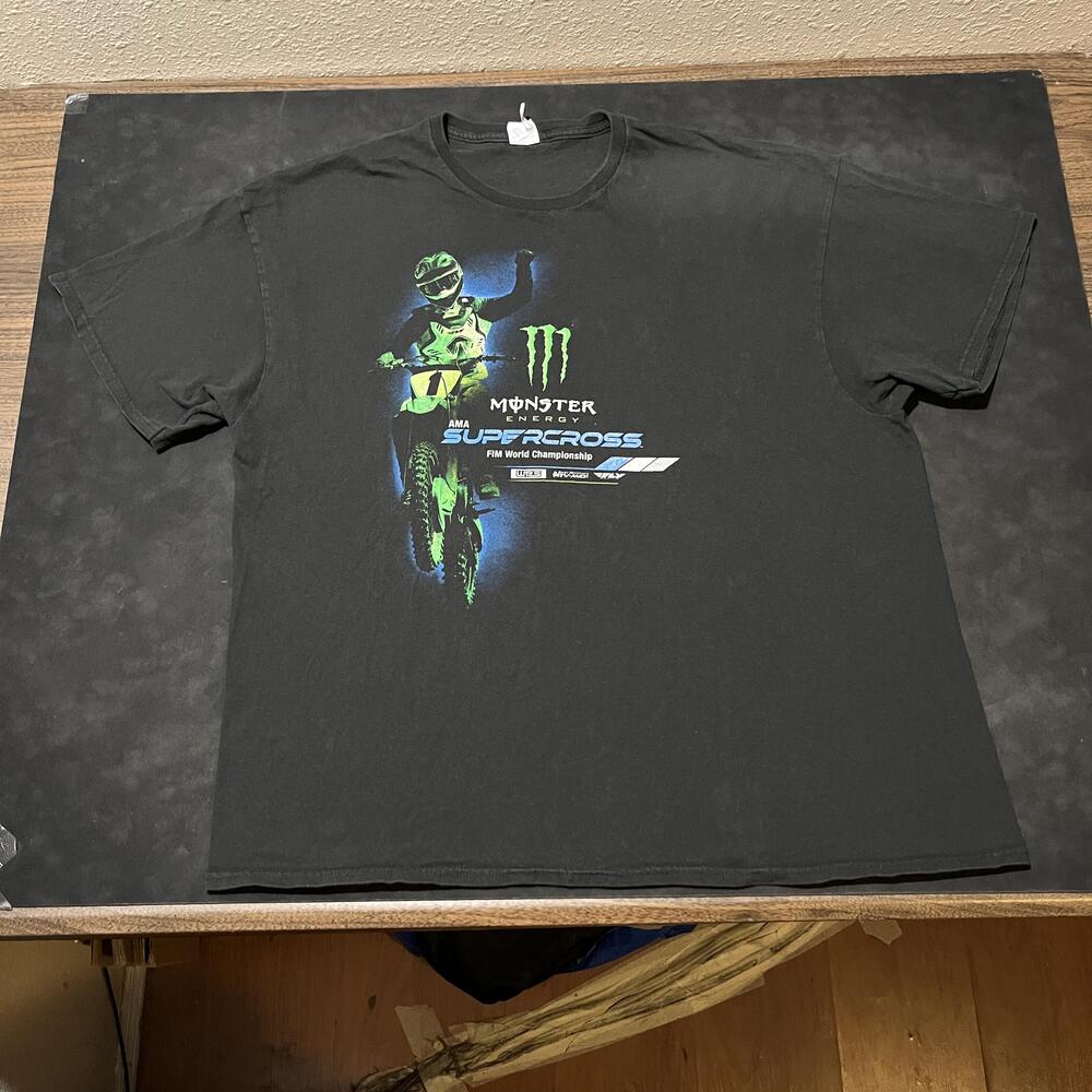 Monster Energy Supercross Shirt Men 2XL Oakley Y2k Software FIM Championship MX‎